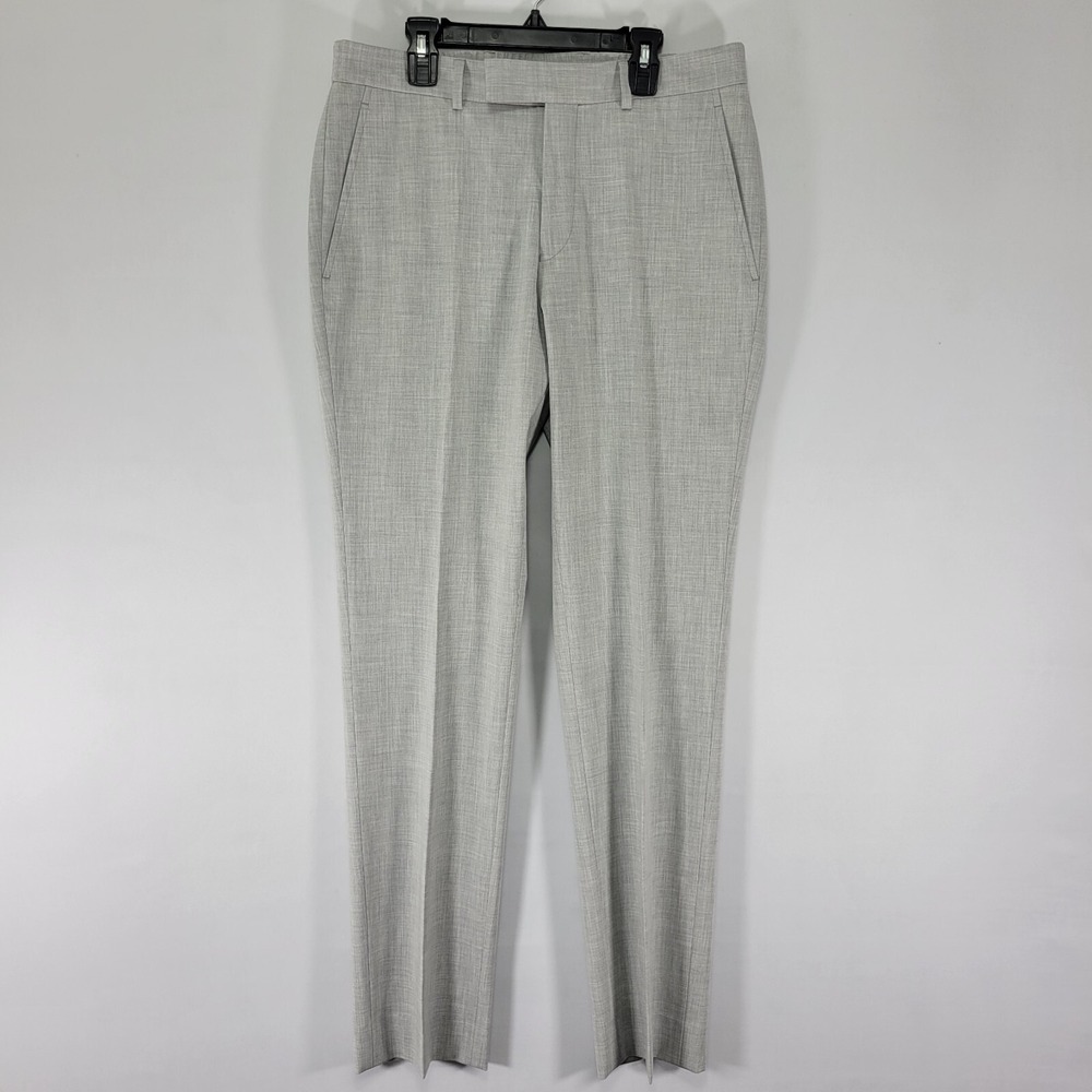Kenneth Cole Reaction Men's Pants Trousers Gray Techni-Cole 31 x 32